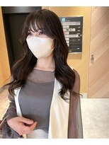 アトレ(attrait)&nbsp;＊地毛風グレージュ 韓国風 ロングヘア シースルー 大阪美容室