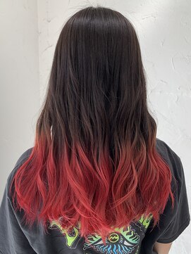 プライズ 表参道原宿店(prize) レッドグラデーションカラー