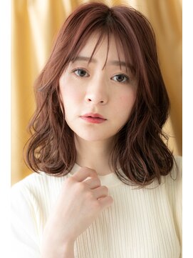 カバーヘアアンドスパ ブリス 浦和(COVER HAIR&SPA bliss) レッドブラウン大人ガーリーふんわりカールTb2浦和20代30代40代