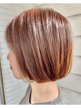 パロ アルト(Palo Alto) オレンジブラウン×ショートボブ