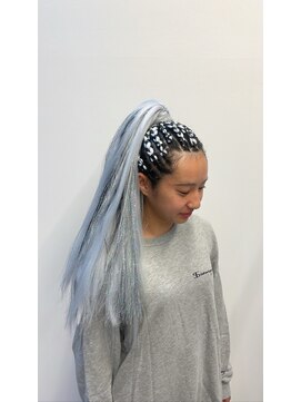 アチーブ ヘア デザイン(achieve hair design) ヘアセット コーンロウエクステダンススタイル 個性的