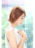 【Aere池袋】オレンジブラウン×外はねボブ☆小林　正重