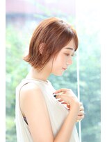 アエレ(Aere)&nbsp;【Aere池袋】オレンジブラウン×外はねボブ☆小林　正重