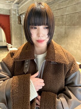 ハマモト 顔まわりカットボブ