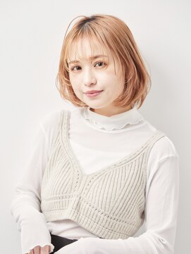 モーラ 鳳店(MOLLA) 大人かわいいハイトーンボブ