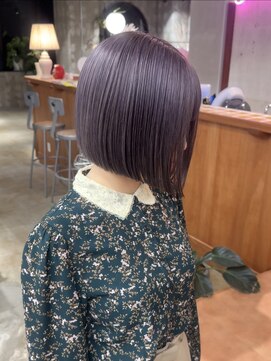 ヤーン(yarn.) ラインボブ×ラベンダーグレージュ【赤堀友哉】