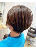 似合わせカット×ショート×マーブ