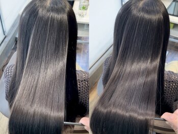 ディフィー 渋谷(defi)の写真/ただのストレートではなく、傷みが目立たない自然な仕上がりに。手触り・まとまり感も◎扱いやすい髪質に♪