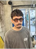 クロップパーマ イージーパーマ クロップ バーバースタイル