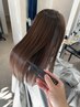 ☆夏の湿気対策☆カット＋プラチナ縮毛矯正＋2stepTR（中間処理付き）￥19800