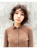 アッシュブラウンカールボブ