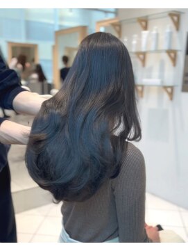ザックギンザ(ZACC ginza) ☆コバルトグレージュ/レイヤーカット/ロングレイヤー