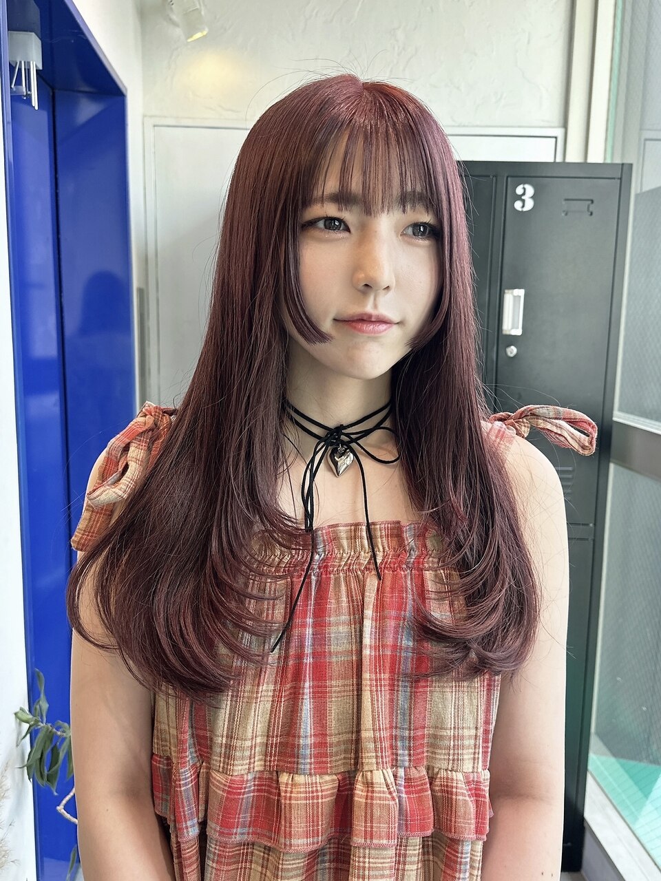 艶めくピンクベージュ/ロング/表参道