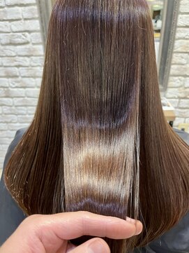 タックバイハレ たまプラーザ(takk by Hale) [takk]髪質改善縮毛矯正/チェリーブラウン/ホワイトグレージュ