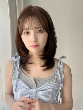 ネオリーブ クーロ(Neolive curro) 韓国前髪顔周り×ハッシュレイヤー横浜/縮毛矯正/酸性ストレート