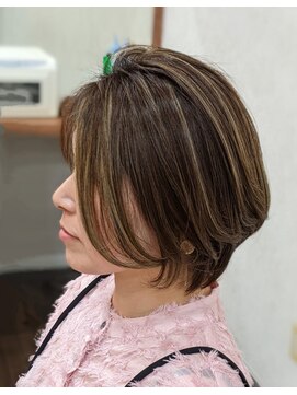 シーズンプラス(SEASON PLUS) 大人ショートボブ丸みショートカットマッシュショート前髪あり