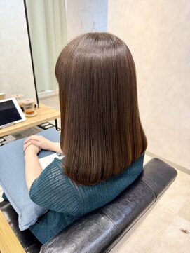タルテヘア 日吉(talute hair) 艶のあるミディアムボブ/30代/40代/50代