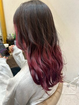 ガレリアエレガンテ 尾張旭店(GALLARIA Elegante) グラデーションカラー/コーラルピンク