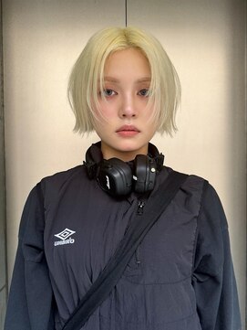 ボブウルフ/ウルフボブ/切りっぱなしボブ/ボブカット/ボブ