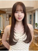 レイヤーカット/韓国スタイル/髪質改善/ブラウンIB-18