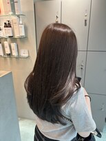 エイト 沖縄豊崎店(EIGHT toyosaki)&nbsp;【EIGHT 豊崎】お客様スタイル_ 艶ブラウンのレイヤースタイル
