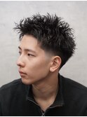 テーパーフェードスパイキーショート