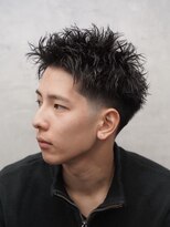 クロムトウキョウ ザ バーバー 新宿本店(CHROM TOKYO the Barber)&nbsp;テーパーフェードスパイキーショート