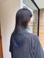 リビーチ ヘア リゾート 赤羽(Rebeach HAIR RESORT)&nbsp;ネイビーブルーグラデーションカラー