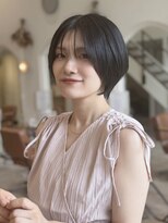 アンリー(Anree)&nbsp;◆韓国風丸みショートボブ大人かわいいショートアッシュカラー