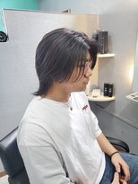 リアン(LIEN)&nbsp;暗めグレー×ミディアムウルフ