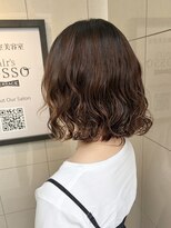ヘアーズ ロッソ テラス(hair's ROSSO TERRACE)&nbsp;ボブ×デジタルパーマ［30代40代50代］