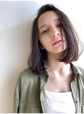 大人ボブ×アッシュブラウン【前下がり】