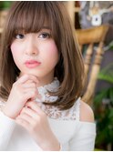 ■アッシュブラウンワンカールセミディ10-11★上尾10代20代30代