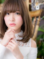 カバーヘア ブリス 上尾西口店(COVER HAIR bliss)&nbsp;■アッシュブラウンワンカールセミディ10-11★上尾10代20代30代