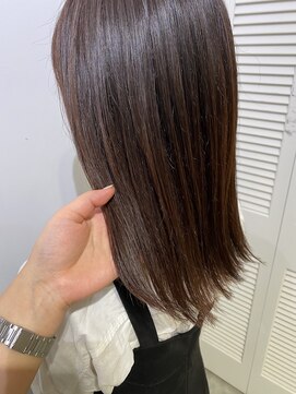 アドラーブル 万代店 (adorable) 【ナチュラル艶カラー】ベリー系ピンクブラウン10代20代