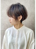 絶壁解消×ひし形×小顔カット×アッシュ【中村】