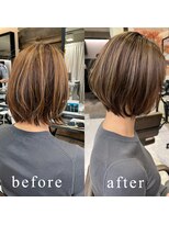 トルネード(TORNADO) ハイライトを活かしてプラチナグレージュ×ショートボブ n12.1