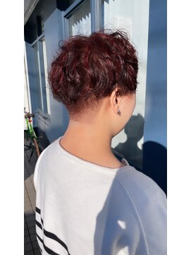 アイデザイン(I design) ハイライトレッド　マッシュショート