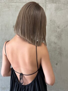 ソルトウォーター(SALT WATER) レイヤーカット/ブラウン/韓国ヘアー/ブリーチなし/恵比寿/