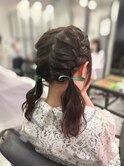 編みこみツインテール