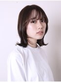 似合わせカットイメチェン前髪こなれミディ1001