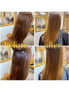 月と星 髪質改善縮毛矯正×ロング