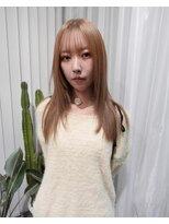 ジーナ オモテサンドウ(XENA) ミルクティーブラウン×レイヤーカット×表参道