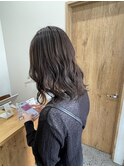 切りっぱなしミディアム×アッシュブラウン