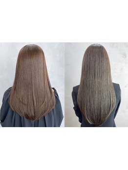 【カット+ストレート￥10900】ツヤ感溢れる美髪へ。柔らかく自然なストレートを実現！[銀座駅/銀座駅]