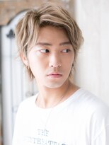 モッズヘア メン 新所沢店(mod's hair men)&nbsp;ハイトーンカラー学生ニュアンスパーマメンズカットc新所沢