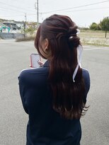 美容室 ルチア ハワイ(Luccica HAWAII)&nbsp;ハーフアップカチモリ