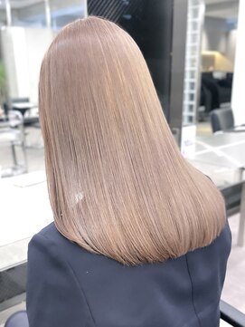 サンクマーケット 渋谷(cinq MARKET) 渋谷ミルクティーベージュハイトーンカラーヘーゼルベージュ30代