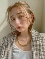 サロウィン 熊本上通り店(SALOWIN)&nbsp;熊本　ボブアレンジ　ハイトーンボブ　韓国風前髪　Arisa.