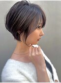 ショート/レイヤーカット/ダークブラウン